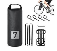 Meindin Set di borse per portapacchi posteriore per biciclette, borsa per forcella bicicletta, borse per bicicletta resistenti all'acqua, borsa per forcella posteriore per bici da strada, ciclismo