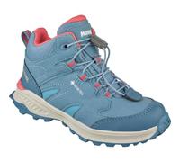 Meindl Bambini Kivo Mid GTX Scarpe, Hellblau-Pink, 35