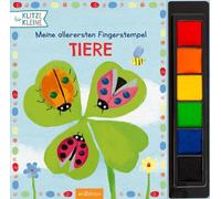 Meine allerersten Fingerstempel Tiere: Mit 6 Stempelfarben und bunten Vorlagen | Kreatives Malbuch mit Stempelkissen ab 3 Jahren