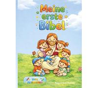Meine erste Bibel: Christliches Malbuch für Kinder mit kurzen Texten zum Bild