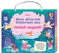 Meine glitzernde Stickerwelt - mini: Einfach magisch!: vier handliche Stickerhefte im praktischen Koffer mit Kordelgriff - mit über 800 Stickern, davon viele mit Glitzer - für Kinder ab 3 Jahren