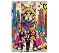 Meine Katze ist der Chef (Wandkalender 2027 DIN A4 hoch), CALVENDO Monatskalende