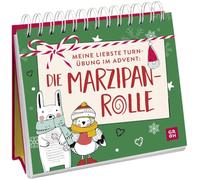 Meine liebste Turnübung im Advent: die Marzipanrolle: Mini-Adventsaufsteller mit lustigen Sprüchen. Kleines Weihnachtsgeschenk für Kollegen, Familie oder Freunde