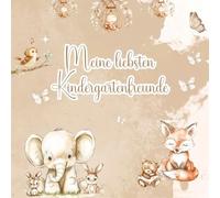 Meine liebsten Kindergartenfreunde - Ein Ausfüllbuch für Kinder: Boho Woodland