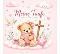Meine Taufe Bärchen rosa