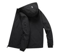 Meinecke Uomo Autunno e Inverno Piumino interno ed esterno ispessito per indossare piumino bianco freddo da uomo traspirante, Nero , 5XL