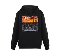 meiningjing AFI Sails in The Sunset Album Cover Hoodies Long Sleeve Pullover Loose Hoody Sweatershirt Black L