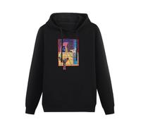 meiningjing Aztec Camera High Land Hard Rain Funny Hoodies Long Sleeve Pullover Loose Hoody Sweatershirt Black XL