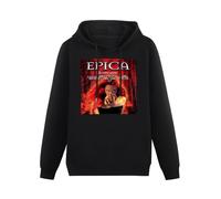 meiningjing Epica We Will Take You with Us Owl Hoodie Sweatershirt for Men Hoody Sweatershirt Black S