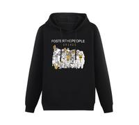 meiningjing Foster The People Torches Rock Band Hoody Black 3XL