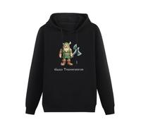 meiningjing Gilius Thunderhead Golden Axe Video Game Hoody Sweatershirt Black XXL