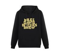 meiningjing Miles Davis Hoody Graffiti Pullover Sweatshirts Bitches Brew Free Jazz Rare Vinyl, Sun Ra, Zappa, Funk, Soul Hoody Sweatershirt Black XL