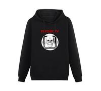 meiningjing Psychic TV Force The Hand of Chance Post Punk Retro Vintage Hoodie Hoody Sweatshirts Black M