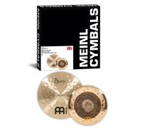 Meinl Cymbals Byzance Mixed Crash Pack, 16" Dual e 18" extra sottile martellato tradizionale - Prodotto in Turchia - B20 Bronzo, 2 anni di garanzia (BMIX2)