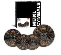 Meinl Cymbals Classics Custom Dark Set Box Pack di Piatti con Hihat 14 pollici, Crash 16 e Piatto Ride 20 per Batteria - Bronzo B12, Finitura Scura, Prodotto in Germania (CC141620)