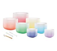 Meinl CSBCSETCHA Crystal Singing Bowl Chakra Set Colorfrosted, 440 Hz - Ciotola tibetana