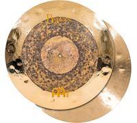 Meinl Cymbals Byzance Dual Hihat - Piatto Hihat 15" (video) per kit batteria (38,10 cm) B20 bronzo, finitura grezza e brillante (B15DUH)