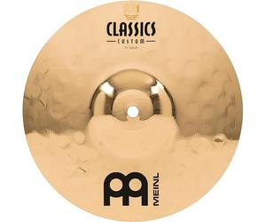 Meinl Cymbals Classics Custom Brilliant Piatto Splash 10 pollici (25,40cm) per Batteria - Bronzo B12, Finitura Brillante, Prodotto in Germania (CC10S-B)