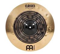 Meinl Cymbals Classics Custom Dual Piatto Crash 16 pollici (40,64cm) per Batteria - Bronzo B12, Finitura Scura e Brillante - Prodotto in Germania (CC16DUC)