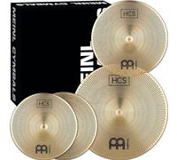 Meinl Cymbals HCS P-HCS141620 - Set completo di piatti da allenamento con volume silenzioso per batteria, in lega di ottone resistente a basso rumore e tono musicale, 2 anni di garanzia