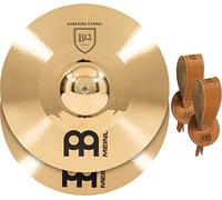 Meinl Cymbals MA-B12-18M - Coppia di piatti da banda, in Bronzo, 45,7 cm (18"), con cinghie da impugnatura BR5