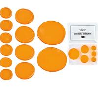 Meinl Cymbals Piatti Tamburo Miele Ammortizzante Gel Pad Assortimento 12 Pezzi con Diverse Misure - Include Contenitore e Divisori (MDHA)