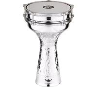 Meinl Percussion HE-314 - Darabouka Jingle in alluminio martellato a mano, diametro 20,32 cm (8"), colore: Alluminio