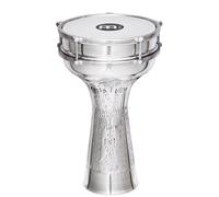 Meinl Percussion HE-314 - Darabouka Jingle in alluminio martellato a mano, diametro 20,32 cm (8"), colore: Alluminio