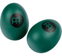 Meinl Percussion Egg Shaker Pair - 2 Shaker Ovetti con Suono Morbido e Pulito - Regalo per Musicisti - Plastica, Green (ES2-GREEN)