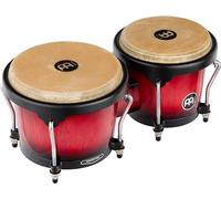 Meinl Percussion Bongos Headliner Wood - 2 Tamburi a Mano da 6.75 e 8 Pollici - Chiave Accordatura Inclusa - Quercia del Siam, Red (HB100WRB)