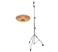 Meinl HCS Bronze - Set crash da 14", modello: HCSB14C - B8 Bronze - Finitura: Tradizionale - Caratteristica: esplosiva/trasparente - incl. supporto per piatti dritti