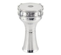 Meinl Percussion HE-101, Darabouka in alluminio con Pelle artificiale liscia, Diametro 5 7/8", 14.92 cm, Argento