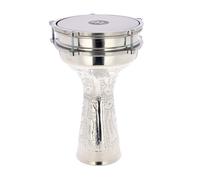 Meinl Percussion HE-314 - Darabouka Jingle in alluminio martellato a mano, diametro 20,32 cm (8"), colore: Alluminio