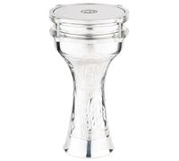 Meinl Percussion HE-111 - Darabouka in alluminio martellato a mano con pelle artificiale, 5 7/8" (14,92 cm), colore: Argento