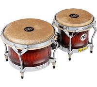 Meinl Percussion Bongos Woodcraft Series - 2 Tamburi a Mano da 7 e 9 Pollici - Chiave Accordatura Inclusa - Frassino Bianco, Antique Mahogany Burst (WB500AMB)