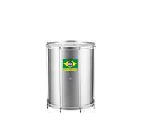 Meinl Percussion Classic Series Surdo - Tamburo Samba Medio-Grande - 18-Pollici Diametro - 22-Pollici Altezza - Aluminum, Silver (SUC18)