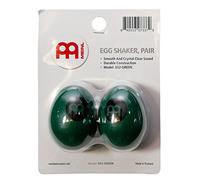 Meinl Percussion Egg Shaker Pair - 2 Shaker Ovetti con Suono Morbido e Pulito - Regalo per Musicisti - Plastica, Green (ES2-GREEN)