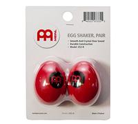 Meinl Percussion Egg Shaker Pair - 2 Shaker Ovetti con Suono Morbido e Pulito - Regalo per Musicisti - Plastica, Red (ES2-R)