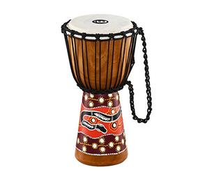Meinl Percussion HDJ5-S, Djembe in legno, Serie Headliner Phyton, Tiraggio a Corde, Diametro 8", 20.3 cm, Misura S