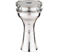 Meinl Percussion HE-101, Darabouka in alluminio con Pelle artificiale liscia, Diametro 5 7/8", 14.92 cm, Argento