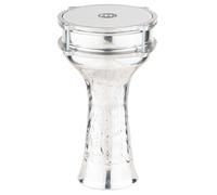 Meinl Percussion HE-112 - Darabouka in alluminio martellato a mano con pelle artificiale, 6,5" (16,51 cm), colore: Argento