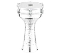 Meinl Percussion HE-315 - Darabouka Jingle in alluminio martellato a mano, diametro 20,95 cm (8,25"), colore: Alluminio
