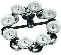 Meinl Percussion HTHH2BK - Hi-Hat con due file di cimbalini in acciaio, colore: