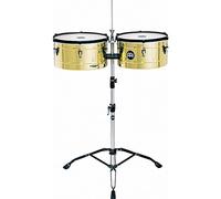 Meinl Percussion MT1415B - Timbales, serie Marathon, diametro 35,56 cm (14") e 38,10 cm (15"), colore: Ottone