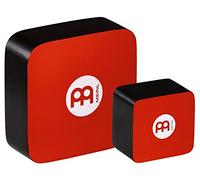 Meinl Percussion SH24 Techno - Coppia di shaker quadrati in caucciù, per suoni precisi, colore: Rosso/nero