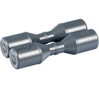 Meinl Percussion Shaker Luis Conte - Stadium Shaker - Doppio Shaker Artist Series - 17 cm di lunghezza - Plastica, Grey (SH45GR)