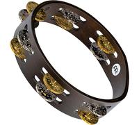 Meinl Percussion - Tamburello compatto, in legno di noce, 2 file da 8", Colore marrone