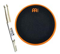 Meinl Practice Pad Marshmallow MMP12OR - Coppia di bacchette per batteria Keepdrum, 12", colore: Arancione