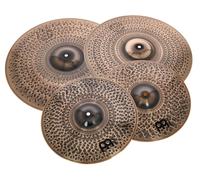 Meinl Cymbals Pure Alloy Custom Cymbal Set (Video) per Batteria con Hihat 14 pollici, Crash 18 e Ride 20 (35,56-50,80cm) Pure Alloy Bronze, Finitura Custom Smoked Bronze (PAC141820)