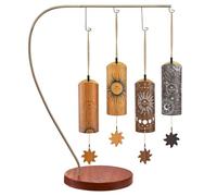 Meinl Sonic Energy Cosmic Bamboo Chime - Set di 4 campane con supporto per meditazione calmante, ASMR, terapia fonoterapica, yoga